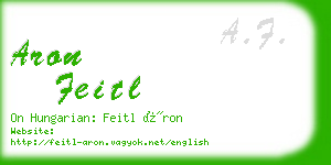 aron feitl business card